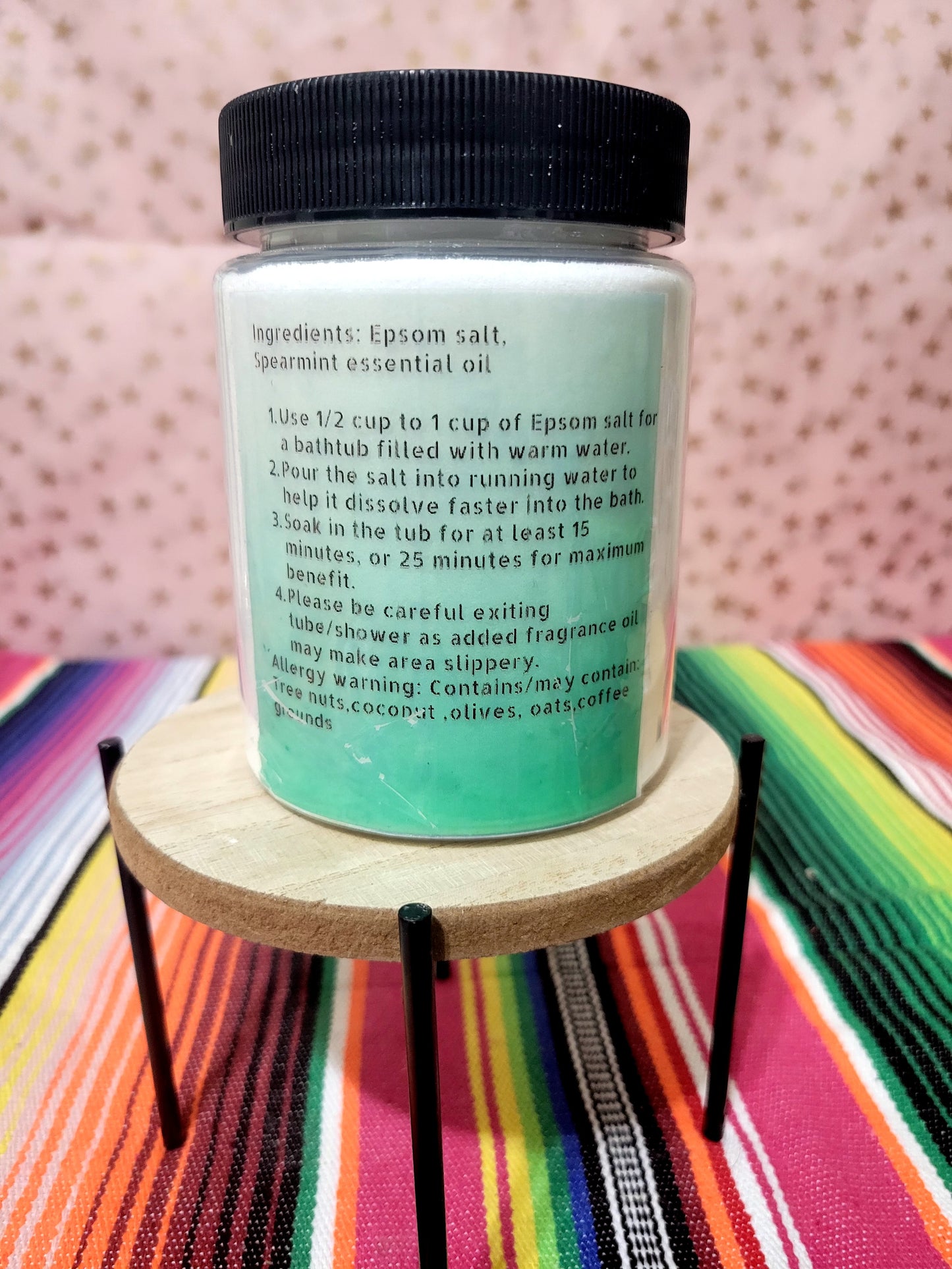 Spearmint Epsom salt